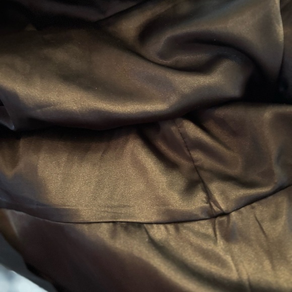 WHITE HOUSE BLACK MARKET BLACK STRAPLESS DRESS‎ SIZE 12. Bow With Ruffled Bottom - Picture 8 of 8